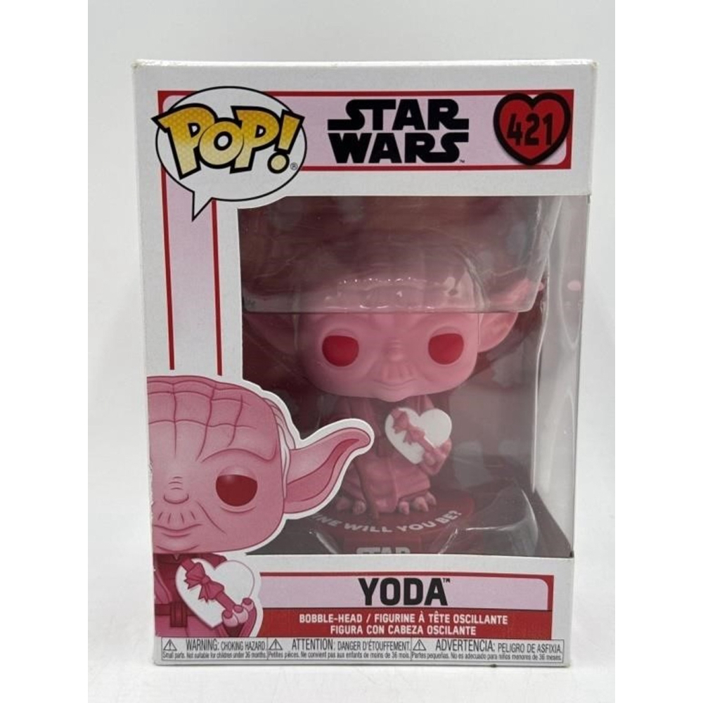 Funko Pop! Star Wars Yoda Valentine's Day Figure #421 - Pink